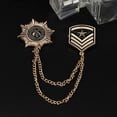 thumbnail image 3 of lionlar 3-20pack Rétro Broche de Chaîne en Alliage Broches Star Mens 3 Pcs, 3 of 9