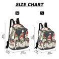 thumbnail image 2 of FORMRS Mini Backpack Purse for Women Quilted Travel Daypack Casual Shoulder Bag, Red Snowmen, 2 of 7