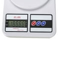 thumbnail image 2 of Digital Kitchen Scales for food, Electronic Weighing Cooking Scales 400 10KG/0.1g Kitchen Mail LCD Digital Scale White, 2 of 6