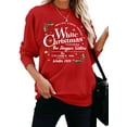 thumbnail image 5 of ALLTB Christmas Sweatshirt for Women Red Christmas Graphic Xmas Pullover Sweater Holiday Long Sleeve Tops Funny Family Shirt, 5 of 6