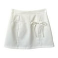 thumbnail image 1 of Falda de cadera para mujer, estilo urbano, para vacaciones, picnics M blanco, 1 of 9