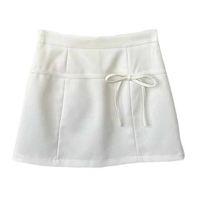 Falda de cadera para mujer, estilo urbano, para vacaciones, picnics M blanco