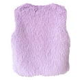 thumbnail image 5 of adviicd Fashion Women Faux Fur Vest Sleeveless Jacket Winter Warm Coats Outwear Comfy Soft Waistcoat (Light Purple, S), 5 of 9