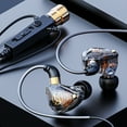 thumbnail image 6 of Linyer PC Wired Earphones Portable 96dB 3.5mm Ear Hook Noise Reduction In-ear Headphones Household Video Making Headset with Mic black 1.2M, 6 of 8