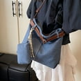 thumbnail image 4 of Fashion casual tote women in winter 2025, new Korean version, large capacity shoulder bag for work and commuting, high-end texture, 4 of 7