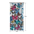 thumbnail image 5 of Butterfly Blue Pink Wing Pattern Shower Curtain 36"x72" ,Bathroom Decorative Shower Curtains Set with 12 Hooks,Modern Waterproof Washable Shower Curtain, 5 of 6
