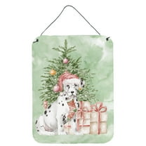 Carolines Treasures CK8235DS1216 Dalmatian Christmas Presents and Tree Wall or Door Hanging Prints 12x16 multicolor