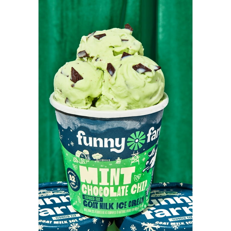 Funny Farm 14 oz. Mint Chocolate Chip Ice Cream (8 pack) - Walmart.com