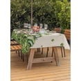 thumbnail image 2 of St Patrick's Day Outdoor Tablecloth - 60x120 Inch Rectangle Dining Table Cover, Lucky Shamrock Gnomes Truck Branches Beige Waterproof Outdoor Table Cloth with Umbrella Hole & Zipper for Picnic/Patio, 2 of 7