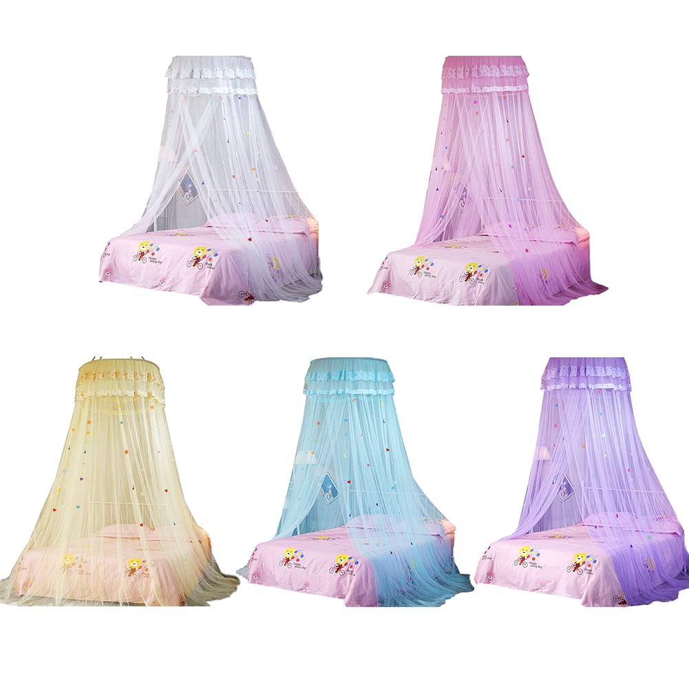 CSCHome Kids Bedspread Net for Girls Room Decor Transparent Pvc Ceiling Bed Canopy Bed Tent Easy to Install with Suction Cup Hook Screws