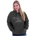 thumbnail image 3 of Butterfly Symbolism Spirit Animal Hoodie Sweatshirt Women Brisco Brands 2X, 3 of 6