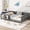 Gray, variant on Bellemave Twin Size Floor Bed with Bookshelf, Wood Montessori Beds with Slats and Safety Guardrail, Low Profile Twin Bed Frame with Fence, No Box Spring Needed (Beige)