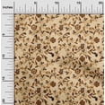 thumbnail image 2 of oneOone Cotton Poplin Beige Fabric Floral Sewing Craft Projects Fabric Prints By Yard 56 Inch Wide, 2 of 4