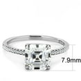 thumbnail image 2 of Stainless Steel Women's Engagement Ring with Square Cubic Zirconia - Size 8, 2 of 4