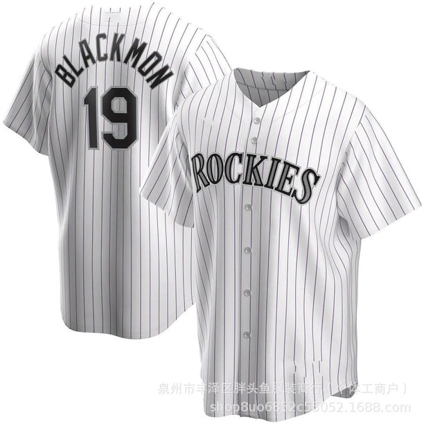 Uniforme de béisbol, camiseta del equipo Rocky, versión para fanáticos del comercio exterior, al , Rockies 19# 28#BLACKMON, seco