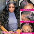 thumbnail image 4 of 13x6 Body Wave Lace Front Wigs Human Hair Pre Plucked 200 Density HD Transparent Lace Frontal Wigs Human Hair for Women 9A Glueless Wigs Human Hair with Baby Hair, 4 of 5