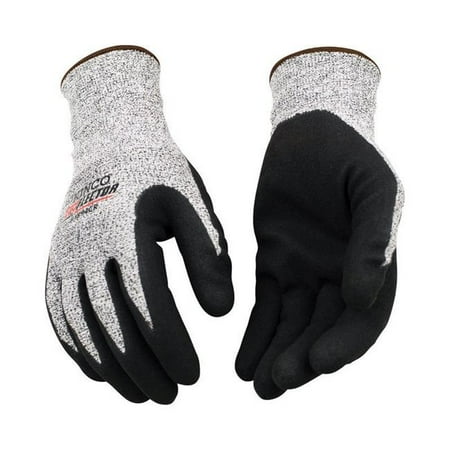 

CutFlector Mens Nitrile Coated Cut Resistant Gloves Black & White - Large