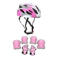thumbnail image 1 of Almencla Kids Helmet and Pads Set Accessories for Inline Skating Sports Rollerblading Pink, 1 of 8