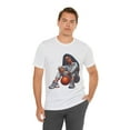 thumbnail image 6 of Vintage Candy's Love & Basketball Graphic Womans Crewneck TShirt, 6 of 7