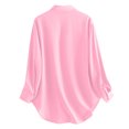 thumbnail image 4 of Tops de mujer Camisa de manga larga de un solo pecho Tops Blusa de camisa de solapa suelta Fridja  czfsfas6399, 4 of 4