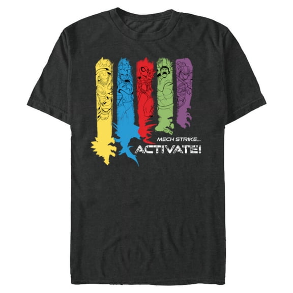 Marvel Mech Strike: Mechasaurs Avengers Armor Activate! - Short Sleeve Blended T-Shirt for Adults - Customized-Dark Heather