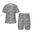 thumbnail image 1 of Fotbe Wild Animal Leopard Print Pijama Estampada de 2 Piezas para Niños – Ropa de Dormir de Manga Corta Cómoda para Niños y Niñas, Camiseta y Shorts de Algodón-XX-Large, 1 of 6