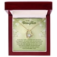thumbnail image 1 of To My Daughter Nothing That Could Lessen My Love For You Forever Necklace w Message Card, 1 of 8
