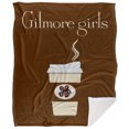 thumbnail image 2 of Gilmore Girls Paper Cup Logo Silky Touch Sherpa Back Super Soft Throw Blanket, 2 of 5