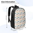 thumbnail image 2 of Xecao Dogs Pug print Travel Backpack, Large Computer Backpack for Men Women, College School Rucksack Book Bag, 2 of 5