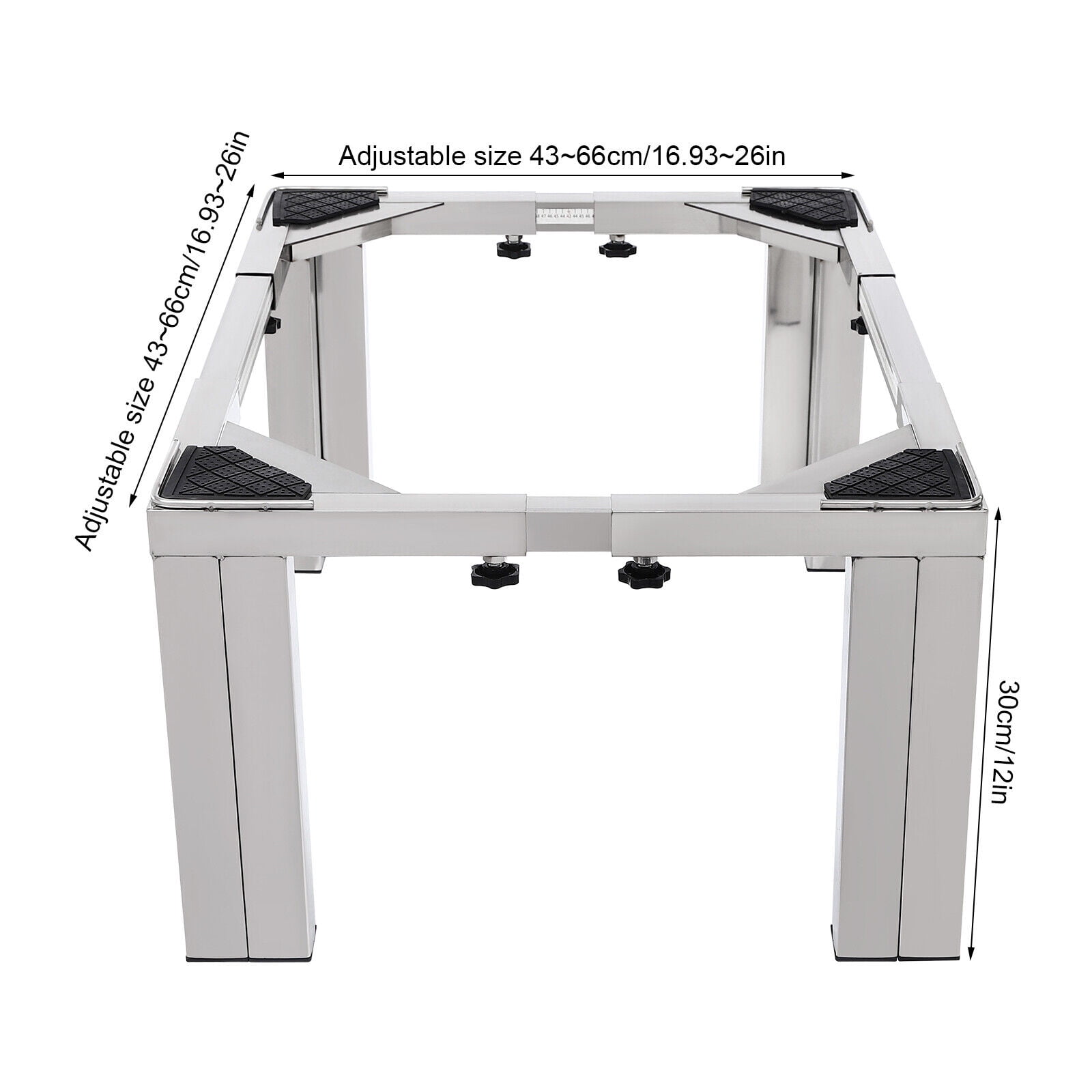 LINJH Universal Washing Machine Pedestal - Adjustable Laundry Pedestal & Dryer Stand with Height-Adjustable Design for Washer Dryer Units
