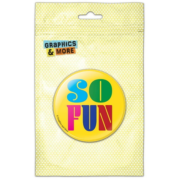 So Fun Colorful Refrigerator Button Magnet