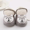 thumbnail image 6 of Povozer Baby Booties Cute Booties Fleece Slippers Soft Warm Crib Shoes Snow Boots(Gray,6-9 Months), 6 of 6