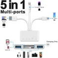 thumbnail image 6 of 5-in-1 Memory Card Reader, USB OTG Adapter & SD Card Reader for i-Phone/i-Pad, USB C and USB A Devices with Micro SD & SD Card Slots, Supports SD/Micro SD/SDHC/SDXC/MMC, 6 of 7