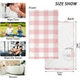 thumbnail image 2 of Gingham Pink and White Towels Set of 2, Super Soft Absorbent Hand Towel Cotton Bath Towels for Bathroom Hotel Kitchen Spa Gym 16 X 28 Inches Washcloths, 2 of 7