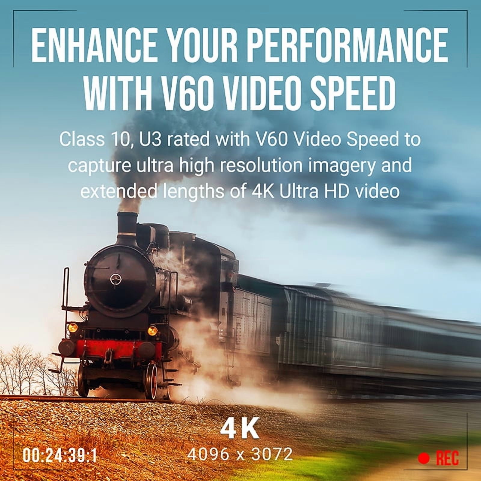 PNY 512GB EliteX-PRO60 Class 10 U3 V60 UHS-II SD Flash Memory Card