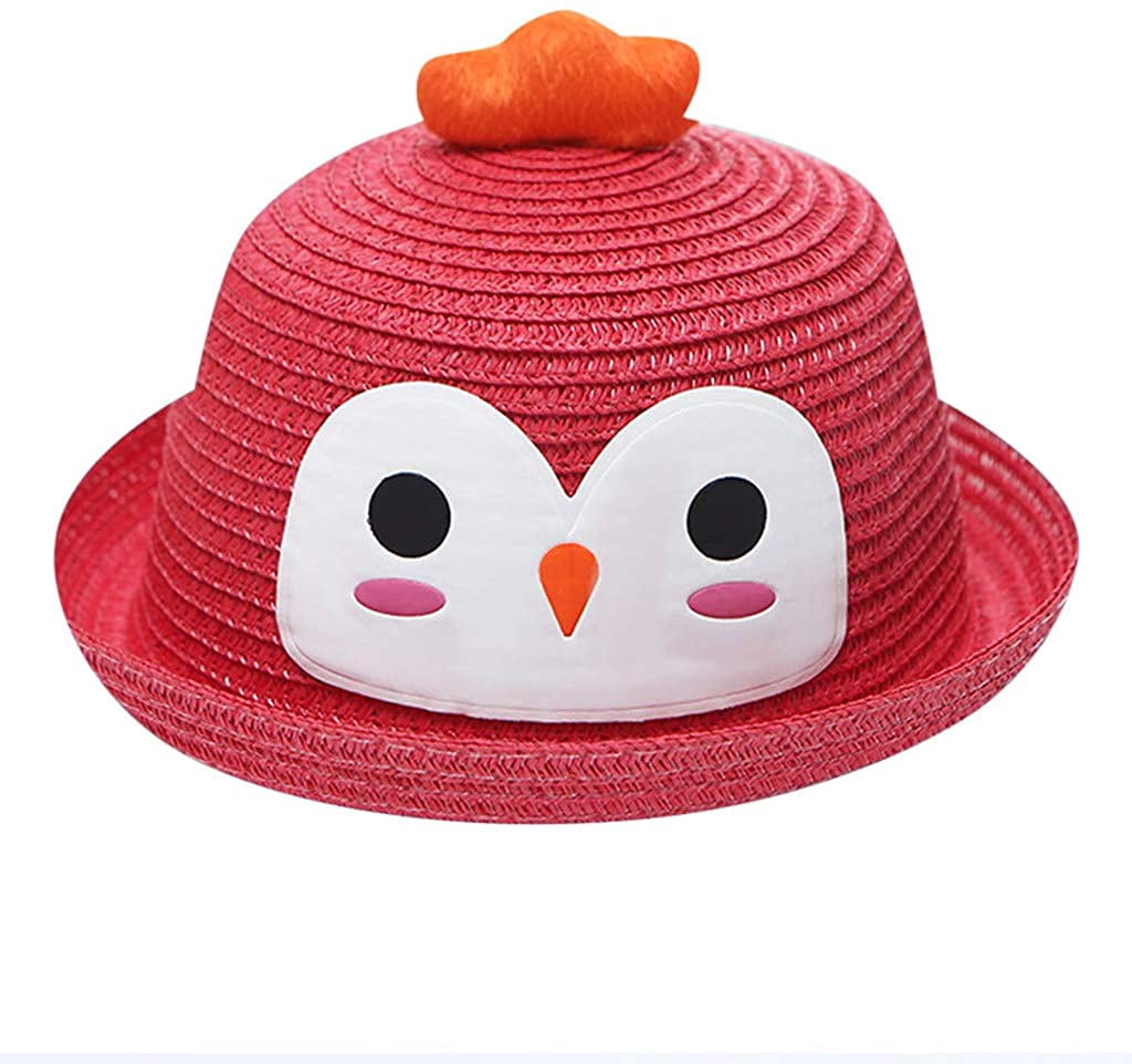 Penguin Straw Hat Cap Cartoon Hat Ears 