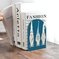 thumbnail image 6 of Susaid Nurse Doctor Gnomes Print Wooden Bookends Decorative Book Ends for Shelves Heavy Books Holder Organizer Non-Slip Desk Book End for Kids Room Office School 1 Pairs, 6 of 8