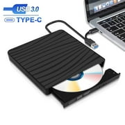 SOPFLY External DVD Drive, CD/DVD+/-RW Drive/DVD Player for Laptop, CD Burner Compatible with Desktop PC Laptop