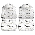 thumbnail image 5 of Fotbe Dachshund Dog Pattern Automotive Seat Covers for Cars Trucks and SUVs – Car Seat Covers for Front Seats,Protective Seat Covers,Vehicle Seat Covers, Set of 2, 5 of 9