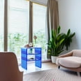 thumbnail image 6 of Clear Acrylic 3-Tier End Table/Nightstand – Sleek Bedside Storage with Durable Design, Perfect for Bedrooms, Living Rooms, or Modern Interiors – Ideal as a Bedside Table or Sofa Side Piece (Blue), 6 of 14