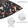 thumbnail image 3 of Pofeuu Mushrooms Print Double-sided plush pillowcase Square Throw Pillow Covers Pillows Cover for Living Room Bedroom Sofa Couch Cushion Cover（No pillow core）-26"x26", 3 of 7