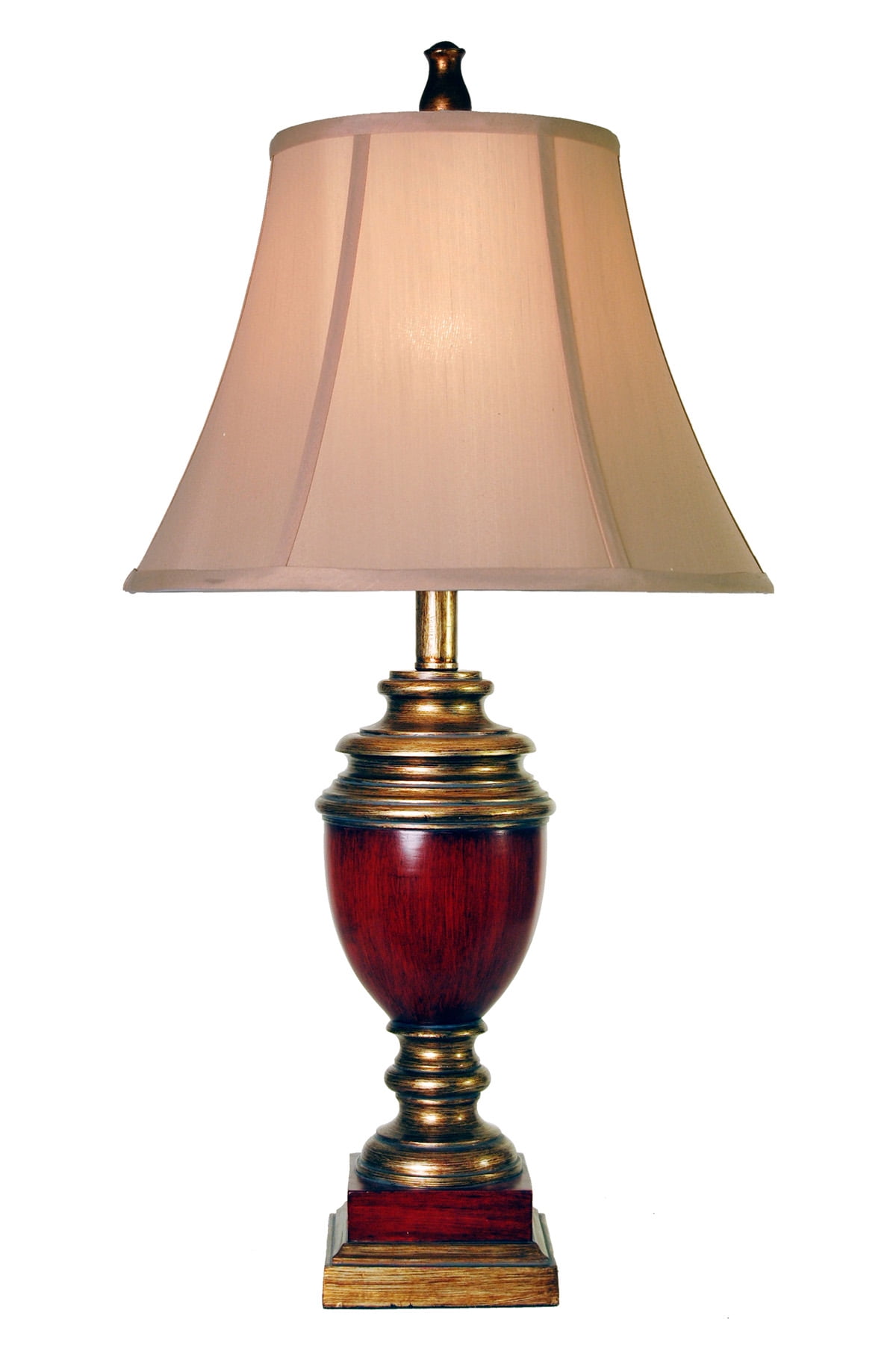 Table Lamp - Bronze Gamet Finish - Taupe Fabric Shade - Walmart.com
