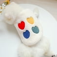 thumbnail image 2 of Dog Heart Rainbow Pattern Stitching Jacket Pet Apparel Cat Comforting Clothes, 2 of 8