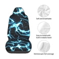 thumbnail image 4 of Fotbe Housse de Siège de Voiture Imprimée Lightning - Imperméable et Résistante à la Transpiration - Ajustement Universel, Lavable en Machine, Antidérapante - Protecteur de Siège pour Voiture, Camion, SUV, Van (1 Pack), 4 of 5