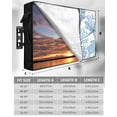 thumbnail image 7 of Outdoor TV Cover 60 to 65 Inch Weatherproof, Blue Grey Coastal Beach Waterproof TV Screen Protector for Outside Decor with Zipper and Pocket 58"L x 37"H , Ocean Animals Pattern, 7 of 7
