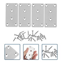 Worgeous 4 PCS Corner Bracket Stainless Steel Mending Joining Plate Brace