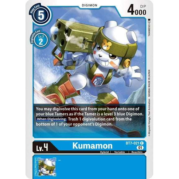 Digimon Next Adventure Common Kumamon BT7-021
