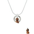 thumbnail image 2 of Delight Jewelry Resin Tan Lion Live Ring Charm Necklace, 18", 2 of 4