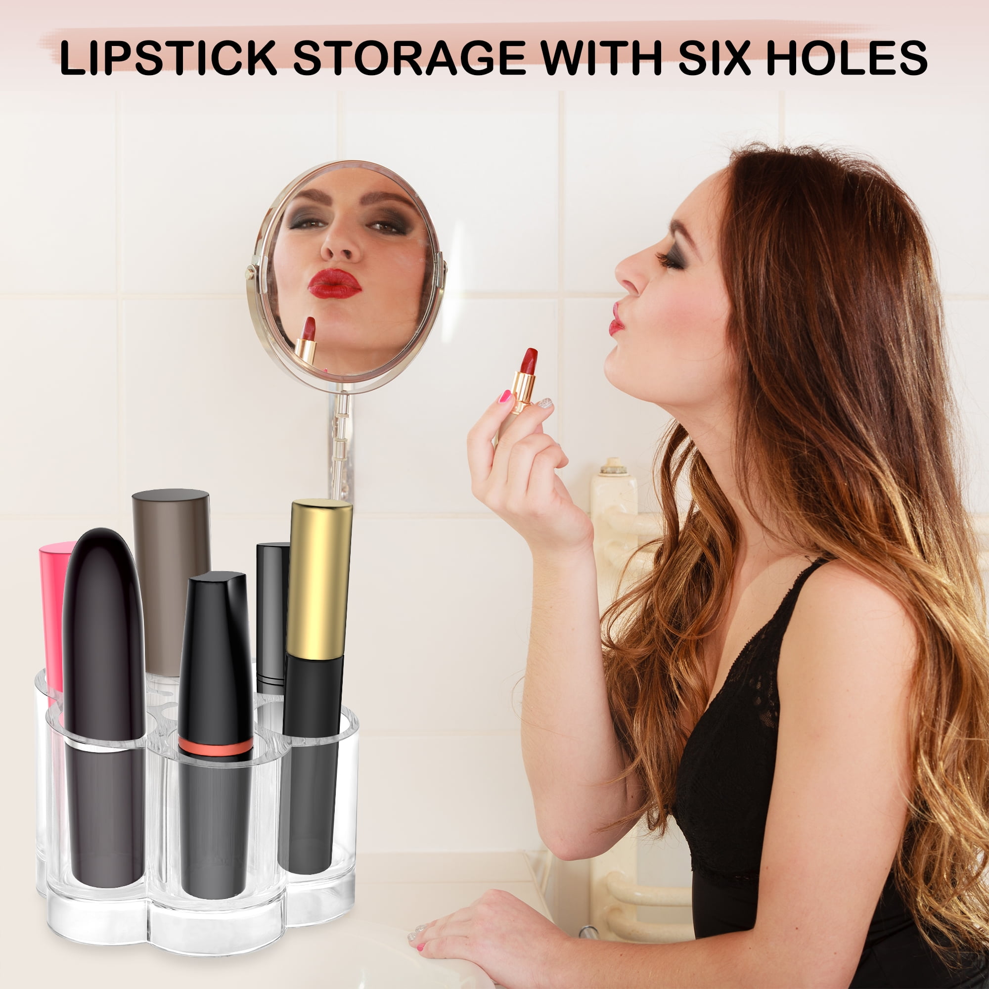  ZOOFOX 3 Pack Makeup Organizer, Waterproof and Dustproof Cosmetics  Storage Display Case with Lipstick and Makeup Brush Organizer, Portable  Handle Skincare Holder for Bathroom Countertop, Dresser : Beauty & Personal  Care