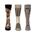 thumbnail image 3 of MeMoi Men's 3 Pair Pack Novelty Pet Lovers Crew Socks - Mens - Male, 10-13, Black-Black, 3 of 3